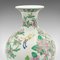 Vintage Art Deco Chinese Ceramic, Baluster, Polychrome Finish vase, 1940s, Image 7