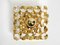 Small Palwa Brass Ceiling Lamp with Faceted Crystal Stones, 1970s, Image 1