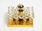 Small Palwa Brass Ceiling Lamp with Faceted Crystal Stones, 1970s, Image 3