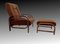 Art Deco Armchair and Footstool by Jindřich Halabala, Set of 2 17