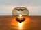 Lámpara de mesa bombilla era espacial Mid-Century de vidrio, años 60, Imagen 15