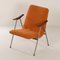 Vintage Armchair with Orange Bouclé Fabric by Webe, 1960s 3
