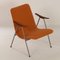 Vintage Armchair with Orange Bouclé Fabric by Webe, 1960s, Image 8