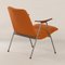 Vintage Armchair with Orange Bouclé Fabric by Webe, 1960s 6