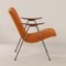 Vintage Armchair with Orange Bouclé Fabric by Webe, 1960s 7
