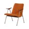 Vintage Armchair with Orange Bouclé Fabric by Webe, 1960s, Image 1