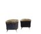 Italian Fabric and Brass Ottomans by Isa Bergamo, 1950s, Set of 2 3