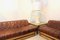 Dutch Lounge Sofa Set in Wood and Cognac Leather, 1970s, Set of 2, Image 7