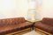 Juego de sofá lounge holandés de madera y cuero coñac, años 70. Juego de 2, Imagen 7