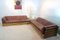 Niederländisches Lounge Sofa Set aus Holz & Cognac Leder, 1970er, 2er Set 9