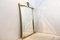 Brass Graphical Tulip Mirror by Deknudt Belgium, Image 3