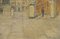 Georg Brandes, Vue de la Place Saint-Marc..., Peinture à l'Huile, Début du XXe Siècle, Encadrée 2