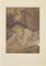 Édouard Chimot, Desnudo en la cama, Aguafuerte, años 30, Imagen 1
