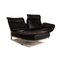 DS 450 Zwei-Sitzer Sofa aus schwarzem Leder von De Sede 7