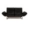 DS 450 Two-Seater Sofa in Black Leather from de Sede 1