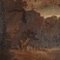 Artiste de l'École Italienne, Paysage Ovale avec Personnages, Années 1700, Huile sur Toile, Encadrée 4