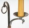 Wrought Iron and Copper Floor Lamp, 1960s 9