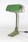 Bauhaus Schreibtischlampe aus Grünem Glas, 1920er 8