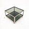Square Metal and Glass Coffee Table in the style of Howard Miller, 1970s, Image 8