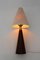 Lámpara de mesa danesa cónica, años 60, Imagen 2