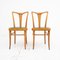 Beech Dining Chairs, Italy, 1950s, Set of 2 1