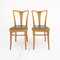 Beech Dining Chairs, Italy, 1950s, Set of 2, Image 2