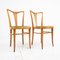 Beech Dining Chairs, Italy, 1950s, Set of 2, Image 3