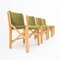 Sedie in legno in stile scandinavo, anni '70, set di 4, Immagine 3