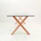 Wooden Dining Table with Glass Top 3