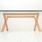 Wooden Dining Table with Glass Top 6