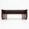 Italian Leather and Glass Coffee Table from Poltrona Frau, 1980s, Image 4