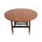 Round Coffee Table in Wood and Brass, 1950s, Image 4