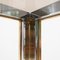 Italian Brass and Chromed Metal Console Table in the style of Romeo Rega, 1970s 15