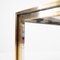 Italian Brass and Chromed Metal Console Table in the style of Romeo Rega, 1970s 16