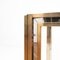 Italian Brass and Chromed Metal Console Table in the style of Romeo Rega, 1970s 9