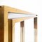 Italian Brass and Chromed Metal Console Table in the style of Romeo Rega, 1970s 13