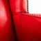 Bergere Armchair in Red Leather, 1950s 8