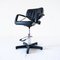 Swivel Office Chair in Chromed Steel and Sky, 1960s 1