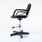 Swivel Office Chair in Chromed Steel and Sky, 1960s, Image 3