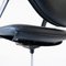 Swivel Office Chair in Chromed Steel and Sky, 1960s 9