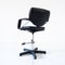 Swivel Office Chair in Chromed Steel and Sky, 1960s 4