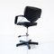 Swivel Office Chair in Chromed Steel and Sky, 1960s, Image 4