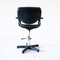 Swivel Office Chair in Chromed Steel and Sky, 1960s 5