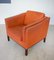 Fauteuil Vintage en Cuir Cognac par Mogens Hansen, Danemark, 1960s 9