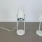 White Metal Table Lights attributed to Rolf Krüger for Heinz Neuhaus Leuchten, 1970s, Set of 2, Image 17