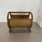 Porte-Revues Bauhaus Mid-Century en Bois et Rotin de Aubock, France, 1980s 18