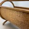 Mid-Century Bauhaus Wood and Rattan Magazine Holder from Aubock, France, 1980s 19