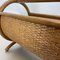 Mid-Century Bauhaus Wood and Rattan Magazine Holder from Aubock, France, 1980s, Image 19