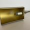 Lampe de Bureau Cubic Original Moderniste en Métal et Laiton, Allemagne, 1980s 15