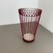 French red metal umbrella stand in mategot style, 1950s 3